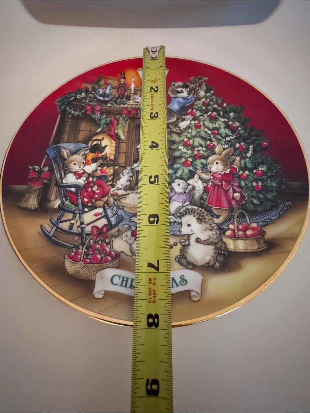 Vintage 1992 Avon Christmas Friends Woodland Animals 22K Gold Plate 8 Inch